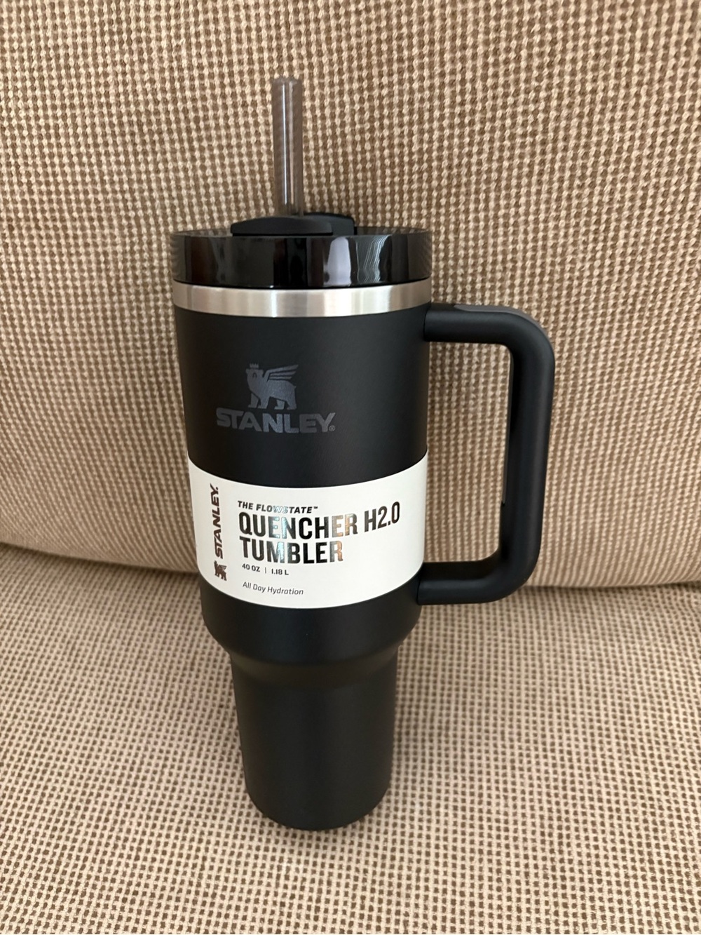 Stanley Matte Black Insulated Tumbler with Handle